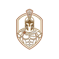 ATHENIS copper gladiator crest