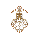 ATHENIS copper gladiator crest