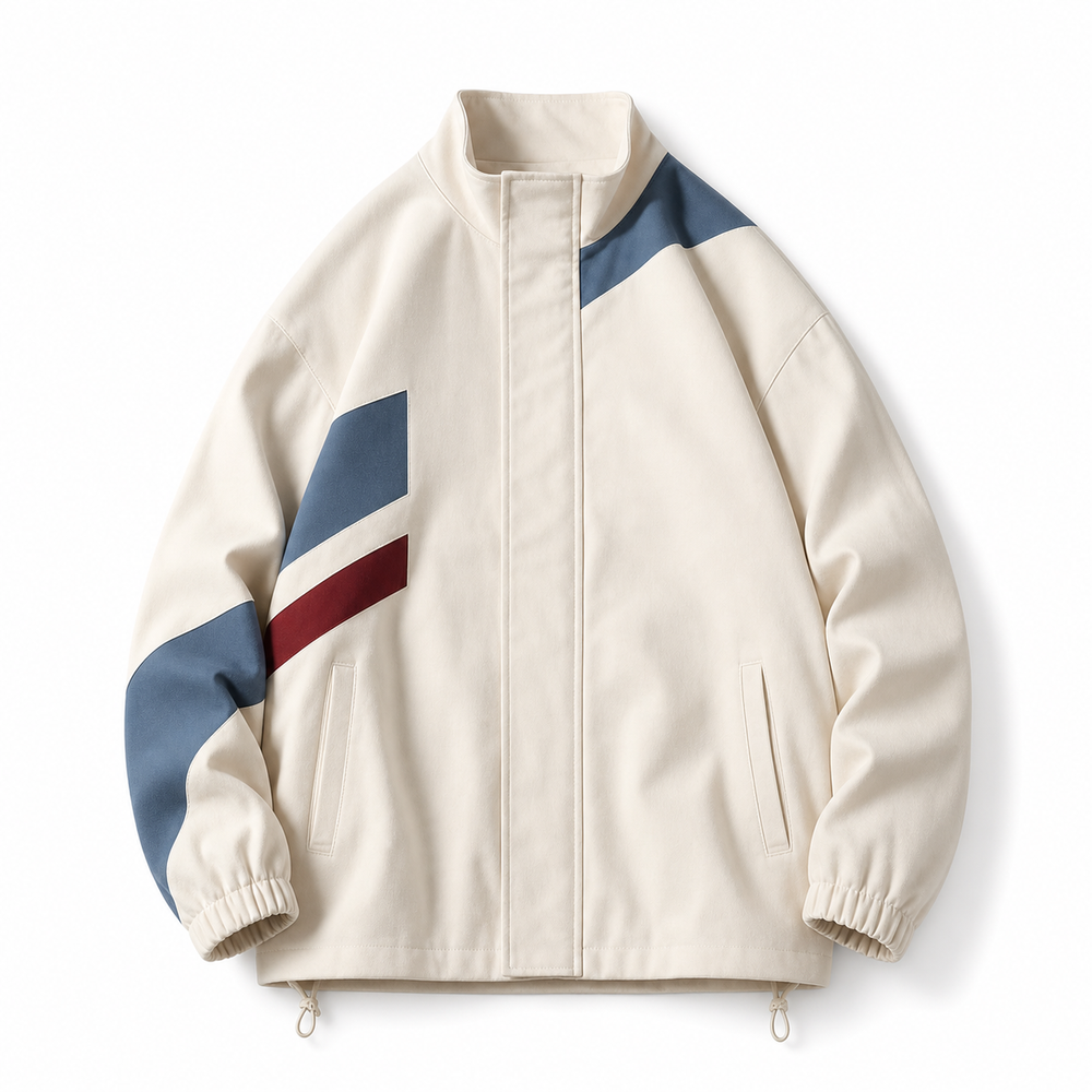 Sandstone Patchwork Training Jacket, product view